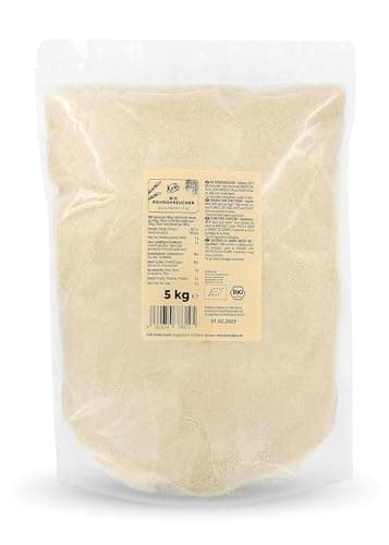 KoRo - Bio Rohrohrzucker 5 kg - Einfach raffiniert - Mild-süßer Geschmack - Bio-Qualität Bio Vegan