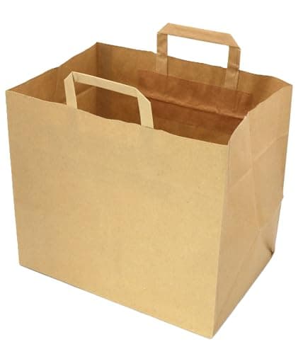 Sperling Bio-Kompostbeutel aus Kraftpapier, Papiertragetaschen 20 Liter, 28 x 32 x 22 cm, braun, kompostierbar, 25 Stück Bio