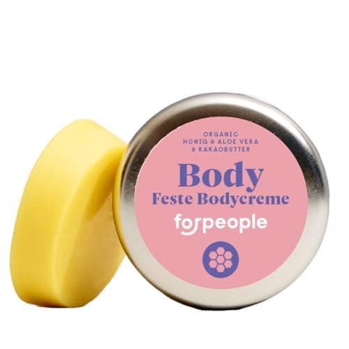 forpeople Körperbutter 40g · Bio Körper Creme mit Sheabutter & Bienenwachs · Fest & Bio · Body Butter für trockene Haut · Shea Pflege für Damen & Herren Bio Öko