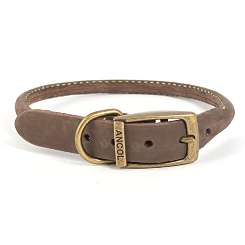 Ancol Rundes Timberwolf Leder-Halsband Vegan