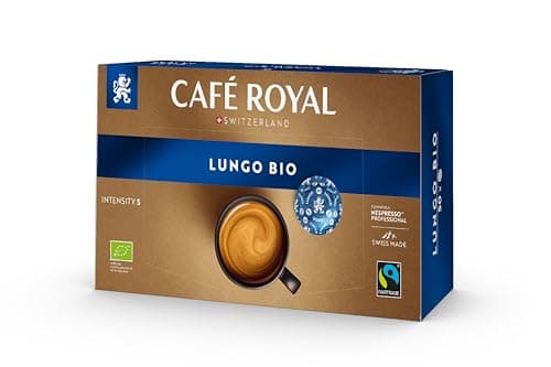 Café Royal Professional Pads, Bio Lungo, 50 Nespresso (R) Professional kompatible Pads für Office und Gastronomie, Bio und Fairtrade zertifiziert, 100 Prozent Arabica, Intensität 5 Bio Öko