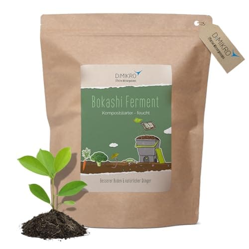DIMIKRO Bokashi Ferment Bio Qualität 2,5 kg - Fermentationshilfe für Bokashi Eimer und Kompost - gegen Gerüche, Schimmel und Fäulnis - 100% vegan mit Effektiven Mikroorganismen Bio Öko Vegan