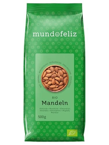 Mundo Feliz Ganze Mandeln aus Bio-Anbau, 2 x 500 g Bio