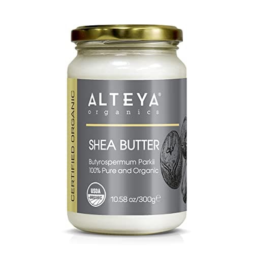 Alteya Organic Bio Sheabutter 300 g – USDA Organic Zertifiziert 100% Rein Vegan – alle Hauttypen, Natürliche Körperbutter - Gesicht, Lippen, Haare - Pflegt, Schützt, Befeuchtet Bio Vegan