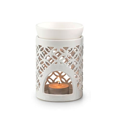Pyjoma Duftlampe, Keramik, weiß, 10 x 10 x 8.7 cm