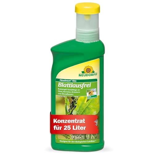 Neudorff Neudosan Neu Blattlausfrei – Konzentrat bekämpft Blattläuse, Weiße Fliegen und Spinnmilben an Obst, Gemüse, Kräutern und Zierpflanzen, 500 ml Bio Öko