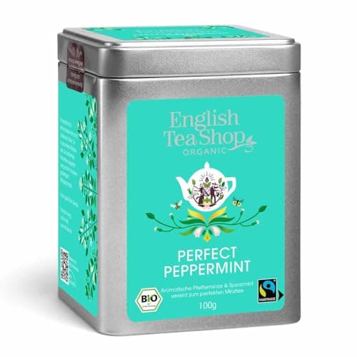 ETS - Pfefferminze BIO | Fairtrade loser Kräutertee Pfefferminztee | kühlend erfrischend & minzig aromatische - 100g Dose Bio Öko