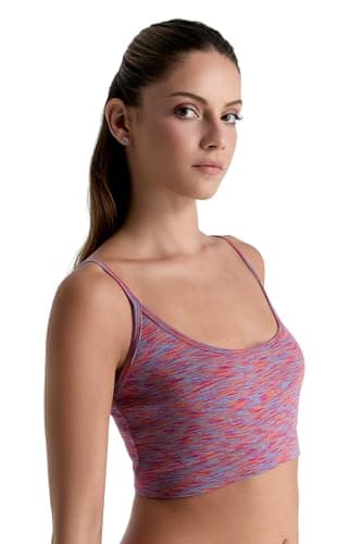 ALBERO NATUR Damen Bustier 100% Bio-Baumwolle Sport BH Unterhemd Yoga Pilates (DE/NL/SE/PL, Alphanumerisch, XL, Regular, Regular, Flamme) Bio