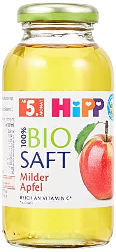 HiPP Milder Apfel Bio, 6er Pack (6 x 200 ml) Bio