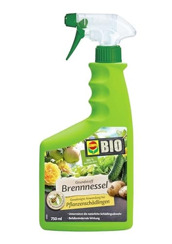 COMPO BIO Grundstoff Brennnessel AF - anwendungsfertiges Spray - zur natürlichen Schädlingsabwehr - stärkt die Pflanzengesundheit - 100% natürliche Inhaltsstoffe -750 ml Bio Öko Vegan