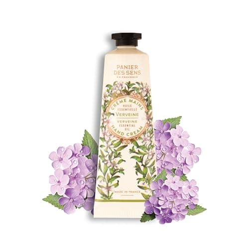 Panier des Sens - Feuchtigkeitshandcreme Trockene 30ml – Verbene handlotion, Feuchtigkeitscreme, Handmaske - Shea Butter & Olivenöl - Handpflege Premium Inhaltsstoffe - 97% natürliche Inhaltsstoffe Öko Vegan