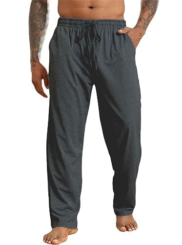 Halfword Jogginghosen Herren Trainingshose Lang Sweathose Atmungsaktiv Sporthose Yoga Dunkelgrau L