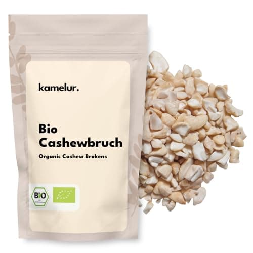 Kamelur 1kg BIO Cashewbruch natur - Cashewkerne unbehandelt und ohne Zusätze aus kontrolliert biologischem Anbau Bio