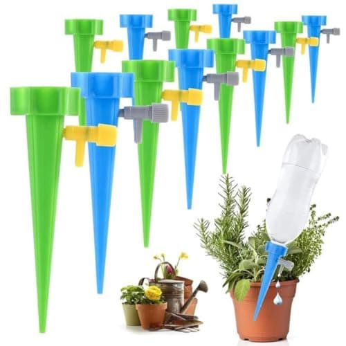 Automatic Watering Set, 24 PCS Bewässerungssystem für Garten, Balkon & Zimmerpflanzen, Plant Water Dispenser mit einstellbarer Wassermenge, Ideal für Watering Indoor Plants & Outdoor-Pflanzen Öko