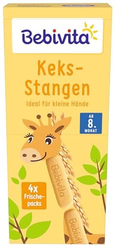Bebivita Knabberprodukte Keks-Stangen, 180g, 9er Pack (9x180g)