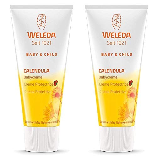 2 x Weleda Ringelblume Schutzcreme für Windelwechsel - 75 ml - Ringelblume Baby - 2 Packungen à 75 ml