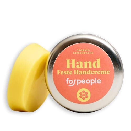 forpeople BIO Handcreme 30g · Feste Handcreme für sehr trockene Hände · Für Männer & Frauen · Bienenwachs Handcreme Bio Naturkosmetik · Beanspruchte & rissige Kletter, Handwerker & Arbeiterhände Bio Öko