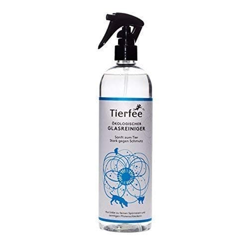 Tierfee Ökologischer Glasreiniger - 500 ml - Glas Reiniger ohne Reizstoffe, komplett Vegan