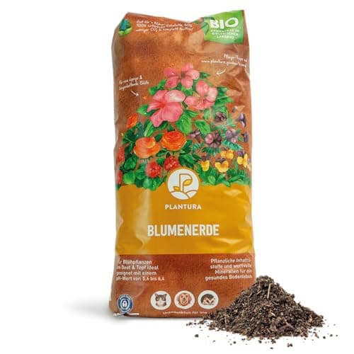 Plantura Bio-Blumenerde, torffrei & klimafreundlich, vorgedüngt, 40 L Bio Öko Vegan