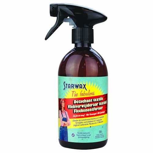 STARWAX THE FABULOUS - Textil-Fleckenspray mit Gallseife - Entfernt hartnäckige Flecken – Sprühflasche – 98% natürlichen Ursprungs – Gebrauchsfertig – Blumenduft – 500 ml