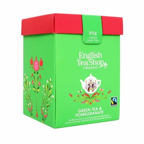 ETS - Grüner Tee Granatapfel, BIO Fairtrade, Loser Tee, 80g Box Bio Öko