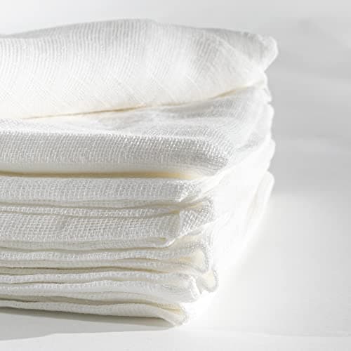 Stoffwindeln 80x80 cm gesäumt, Spucktücher, Mulltücher, 5er Pack, reine Baumwolle, 95° waschbar, ÖKOTEX Öko