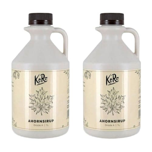 KoRo - Bio Ahornsirup Grade A 2 x 1 L - Natürliche Süße - Bio-Qualität - Grad A Bio Vegan