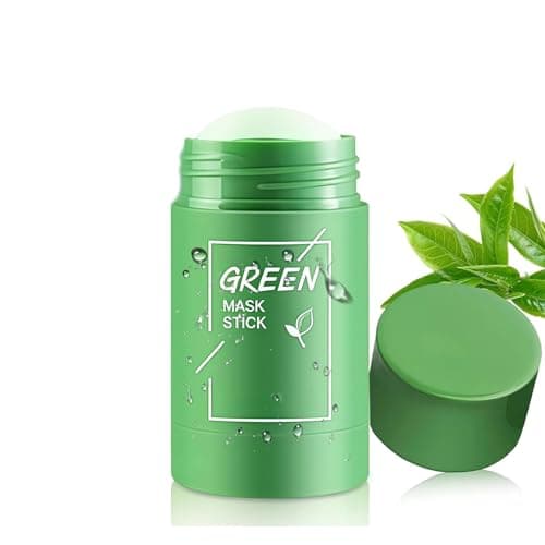 Green Mask Stick Gesichtsmaske, Grüner Tee Tonerde Maske Zur Sanften Tiefenreinigung, Reduziert Mitesser, Pflegt & Beruhigt Die Haut Öko