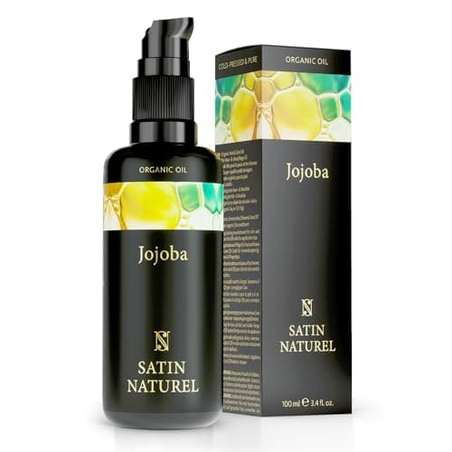 Satin Naturel Bio Jojobaöl 100ml – 100% Rein & Kaltgepresst – Gesichtsöl & Körperöl für Haut, Haare & Nägel – Vegane Naturpflege mit Anti-Aging-Effekt & Feuchtigkeit Bio Öko Vegan