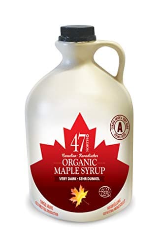 47° North Kanadischer Bio Ahornsirup Very Dark, 500 ml, Single Source, Grade A, glutenfrei, vegan, organic Maple Syrup, kräftiger Geschmack für Pancakes & mehr Bio Öko Vegan