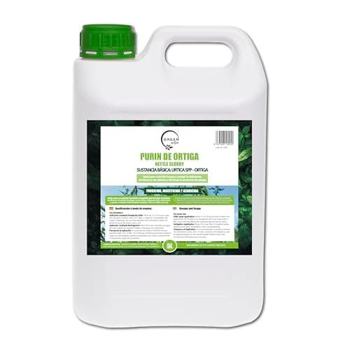 GREEN GOF Brennnesseljauche Brennessel- Konzentrat, 5L. Insektizid, Fungizid, Akarizid zur Pilzbekämpfung und zur Korrektur von Eisen(III)-Chlorose. Bio Öko
