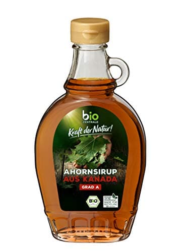 biozentrale Ahornsirup | 6 x 250 ml Bio-Ahorn Sirup | vegan | Süßungsmittel Alternative zu Honig und Agavensirup | zum Backen und Verfeinern Bio Öko Vegan