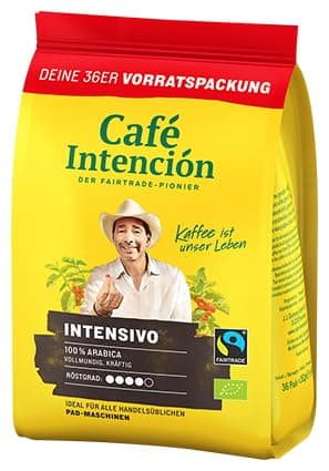 Café Intención ecológico Intensivo Kaffee- Pads 36 Stück - Bio Bio Öko