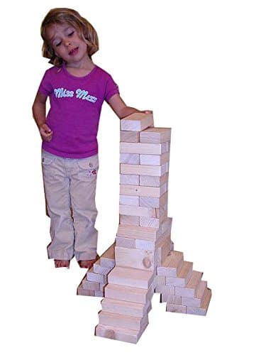 Baukid Holzbauklötze EINSTEIGERSET, 40 unbehandelte Bauklötze für Kindergarten- und Schulkinder, große Klötze aus unbehandeltem Holz aus nachhaltiger Forstwirtschaft Öko