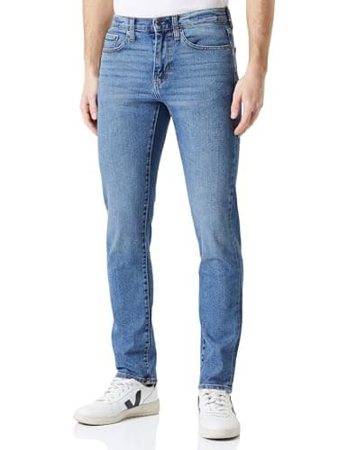 Amazon Essentials Herren Athletic-Fit-Stretchjeans - Auslauffarben, Helle Waschung, 32W / 28L