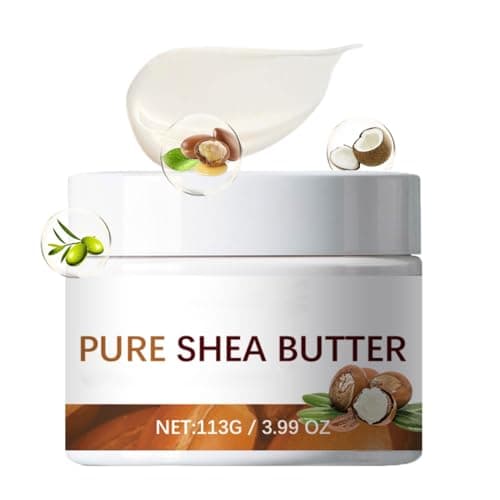 Sheabutter Bio für Kosmetik - Bodylotion Damen - Shea Butter Creme für Gesicht & Körper- Körperlotion für Sehr Trockene Haut - Shea Body Butter for Women mit Jojobaöl & Kokosöl & Hyaluronsäure Bio Öko