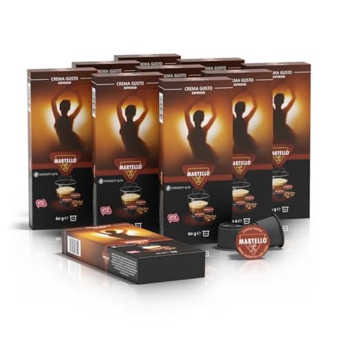 Martello Kaffeekapseln | CREMA GUSTO | UTZ Zertifiziert | Nachhaltig und Fair | Von Hand Gepflückt | Master Packung 100 Kapseln (10 x 10), Für Martello-Kapselmaschinen