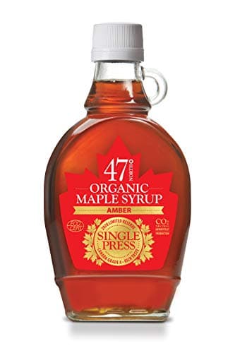 47° North Kanadischer Bio Ahornsirup Amber Limited Reserve, 250g, Single Press, Grade A, glutenfrei, vegan, organic Maple Syrup, kräftiger & süßer Geschmack für Pancakes & mehr Bio Öko Vegan