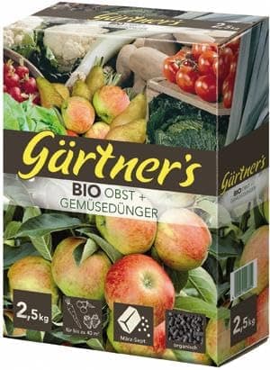 Gärtner`s Bio Obst+Gemüsedünger GÄR 2,5 Kg Bio Vegan