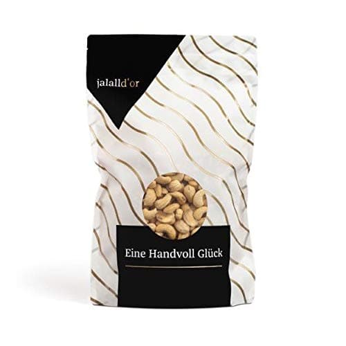 Cashewkerne bio Jalall D'or | 1kg | natur | BIO zertifiziert | ganz | BIO CASHEWS frisch abgefüllt | wertvolle MAGNESIUM-Quelle | natürlicher TRYPTOPHAN-Lieferant | Cashewnüsse 1000 g Bio Öko