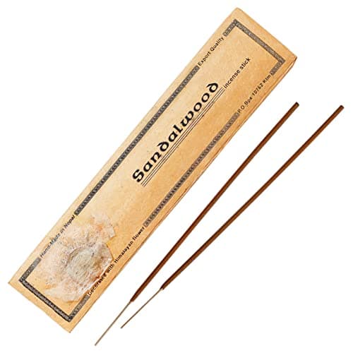 Bodhi® Premium Sandal Wood Räucherstäbchen, aus Nepal, 100% natürlich & Bio,15 stück Bio