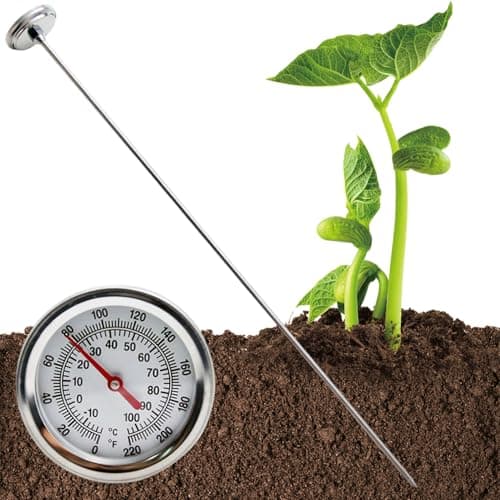Kompostthermometer, 2 Zifferblatt ℃/℉ Bodenthermometer mit 20 -Zoll