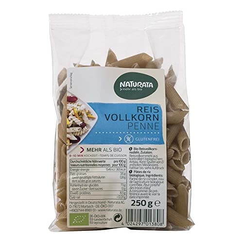 Naturata Bio Penne, Reis Vollkorn (1 x 250 gr) Bio