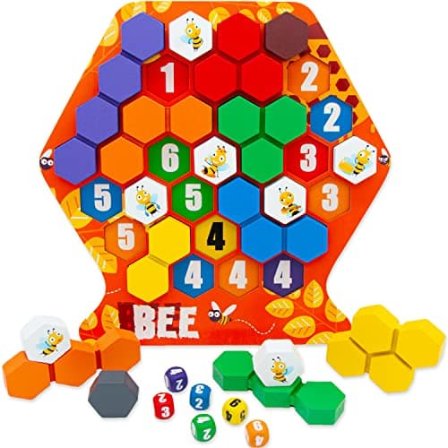 Faerly® Montessori Spielzeug Holzpuzzle ab 1 Spieler - Pädagogisches Lernspielzeug Holzspielzeug Puzzle Motorikspielzeug für Kinder ab 2 3 4 5 6 Jahren Brettspiel Kinderspielzeug Öko