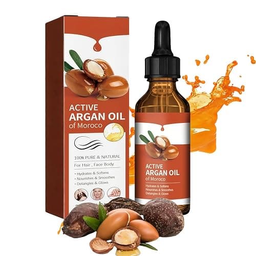 Arganöl Haare Bio Kaltgepresst, Argan Oil Für Gesicht, Haut & Haare 30ml - Argan öl ohne Zusätze mit Pipette, Argan essential Oil, Nuts öl Vegan Für Body Bio Vegan