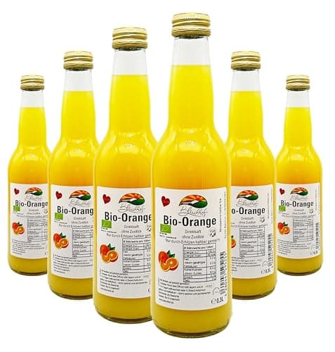 BLEICHHOF® Bio Orangensaft DE-ÖKO-006 - Direktsaft, vegan (6x0,3l) Bio Öko Vegan