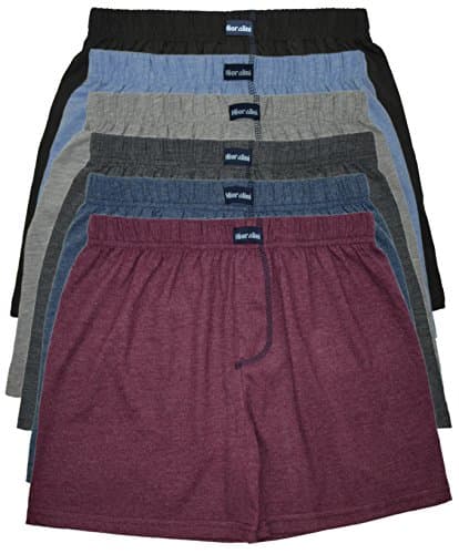MioRalini TOPANGEBOT Boxershorts farbig weich & locker in neutralen Farben klassischen Unifarben Herren Boxershort, 6 Stück Ohne Eingriff 01, L-6