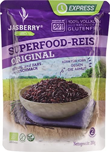 Bio Vollkorn Express-Reis Jasberry Superfood 200g - Variante Original Bio