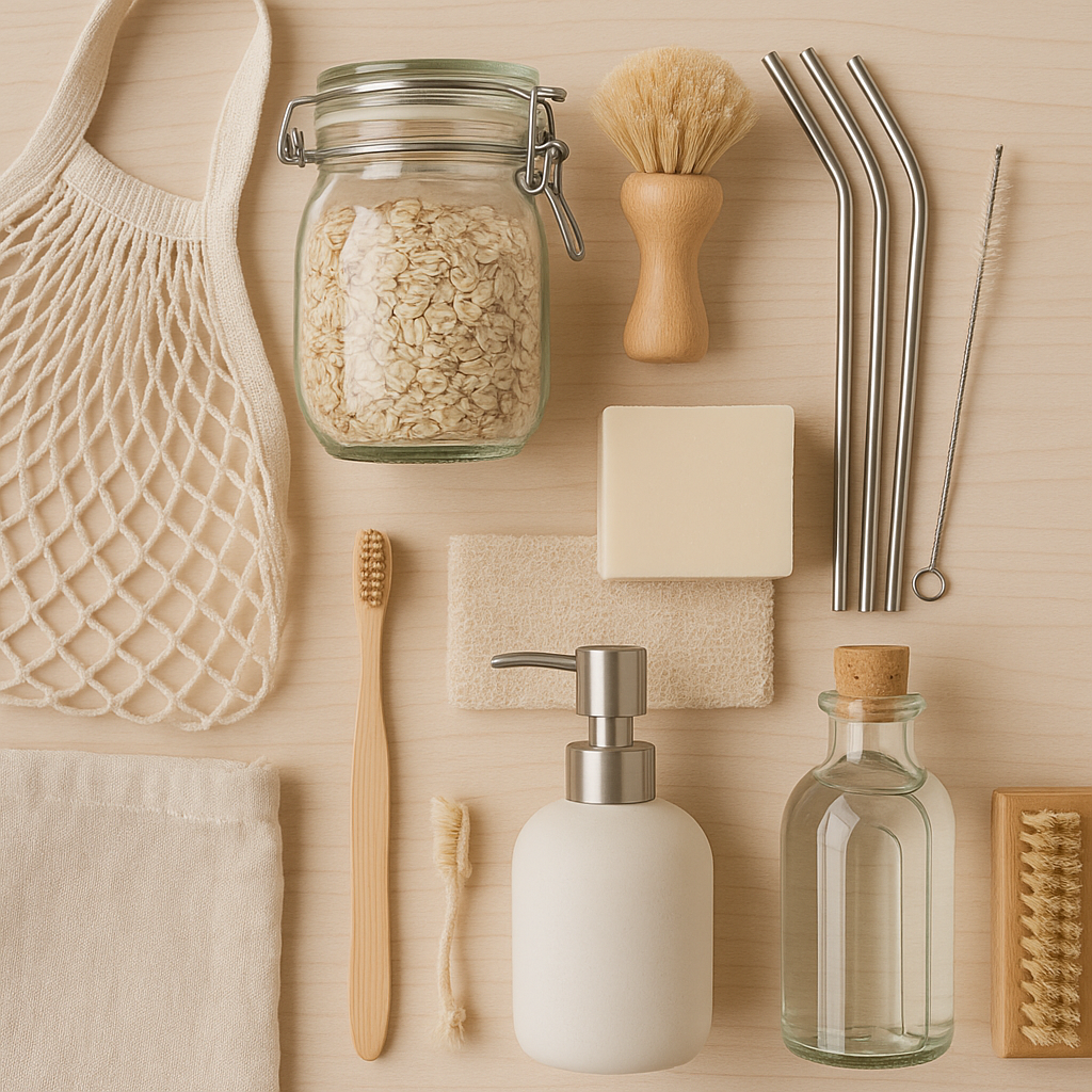 Titelbild für Artikel: Zero Waste Zuhause: Plastikfrei leben leicht gemacht - Entdecke praktische Tipps und nachhaltige Alternativen, um dein Zuhause komplett plastikfrei zu gest...